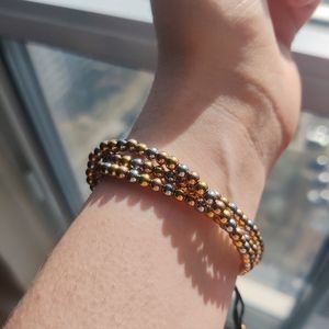 UNRELEASED - Gold, Rose Gold, and Silver Trinity NOGU Adjustable Bracelet